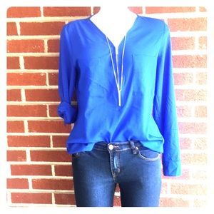 Calvin Klein blue blouse